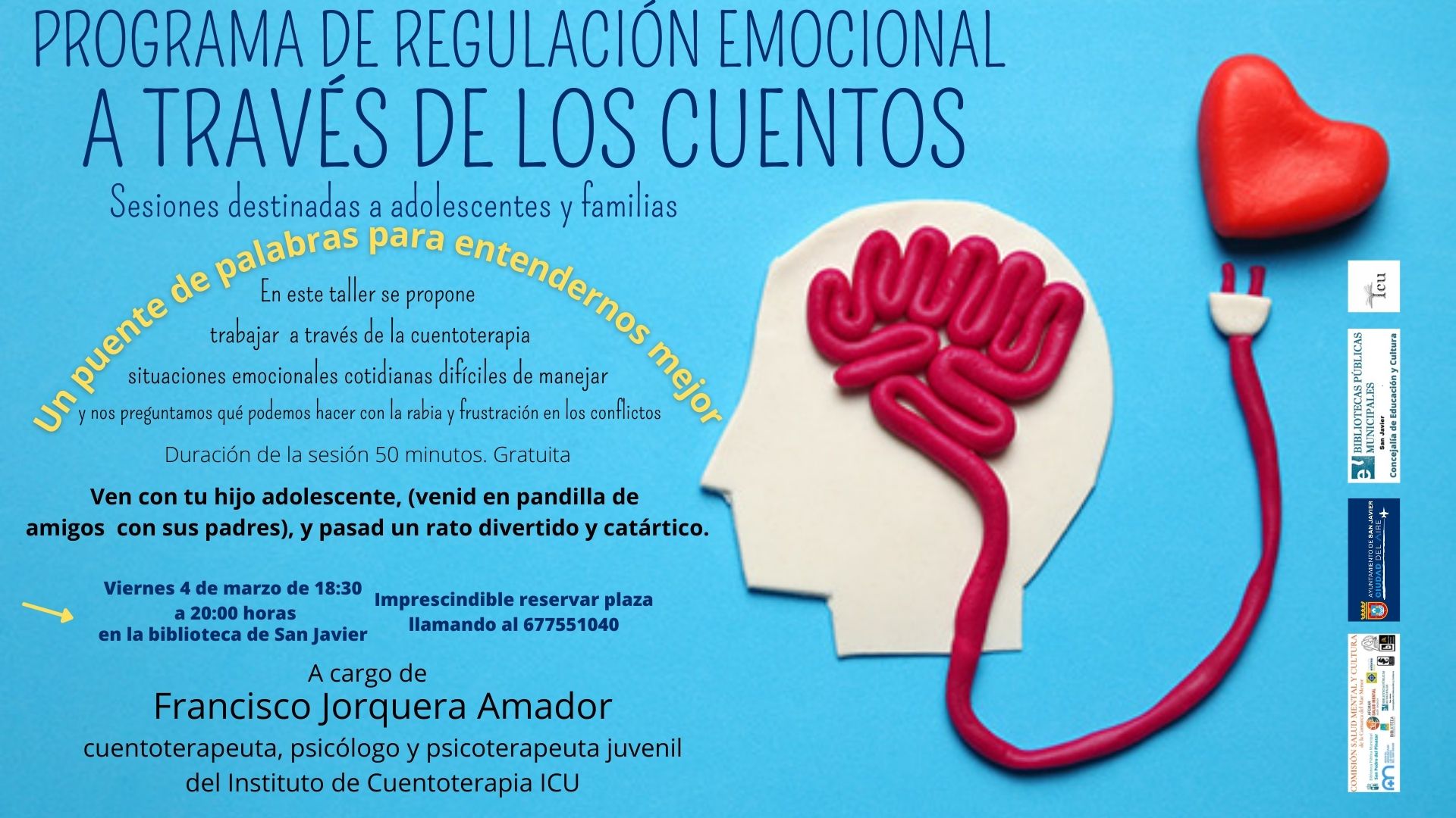 Sesión de cuentoterapia para regular las emociones en adolescentes